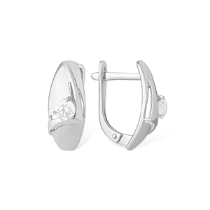 Серёжки Английские Фианит