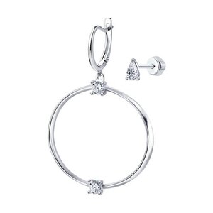 Серёжки Английские Фианит